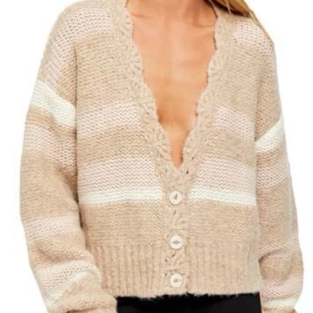 Free people fine time wool/alpaca blend cardigan size medium